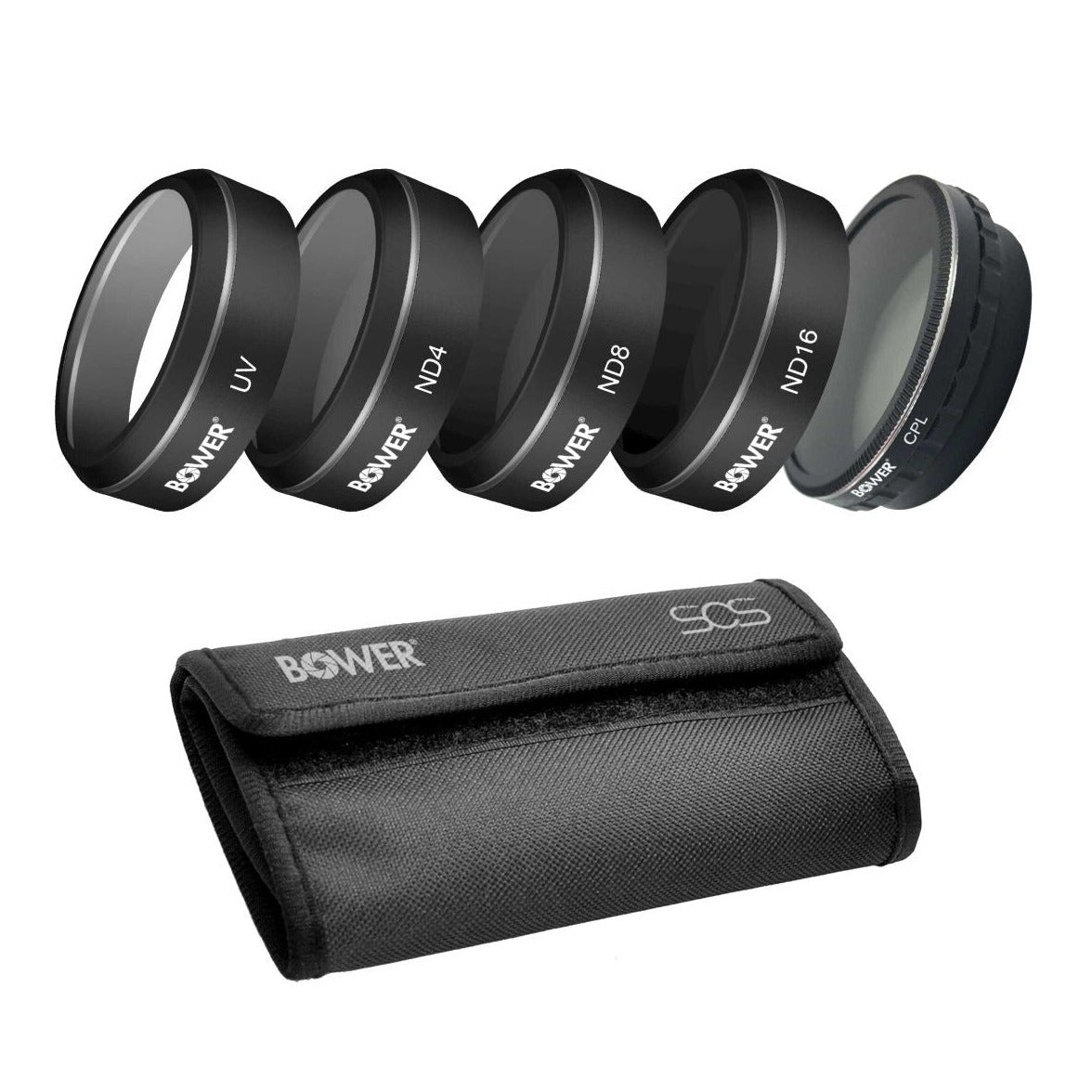 Five-Piece Filters for DJI Phantom 4 PRO - UV, ND4, ND8, ND16, CPL- Phantom Filters