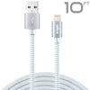 10ft USB-A To Lightning Braided Cable