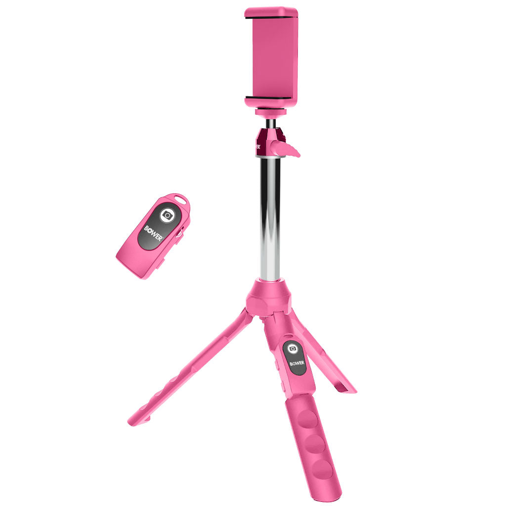 Bower 6-in-1 Tripod Selfie Stick (Pink)