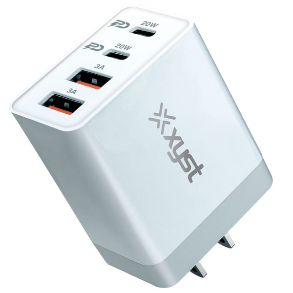 4 Port Wall Charger (2 USB-C and 2 USB-A ports)