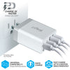 4 Port Wall Charger (2 USB-C and 2 USB-A ports)