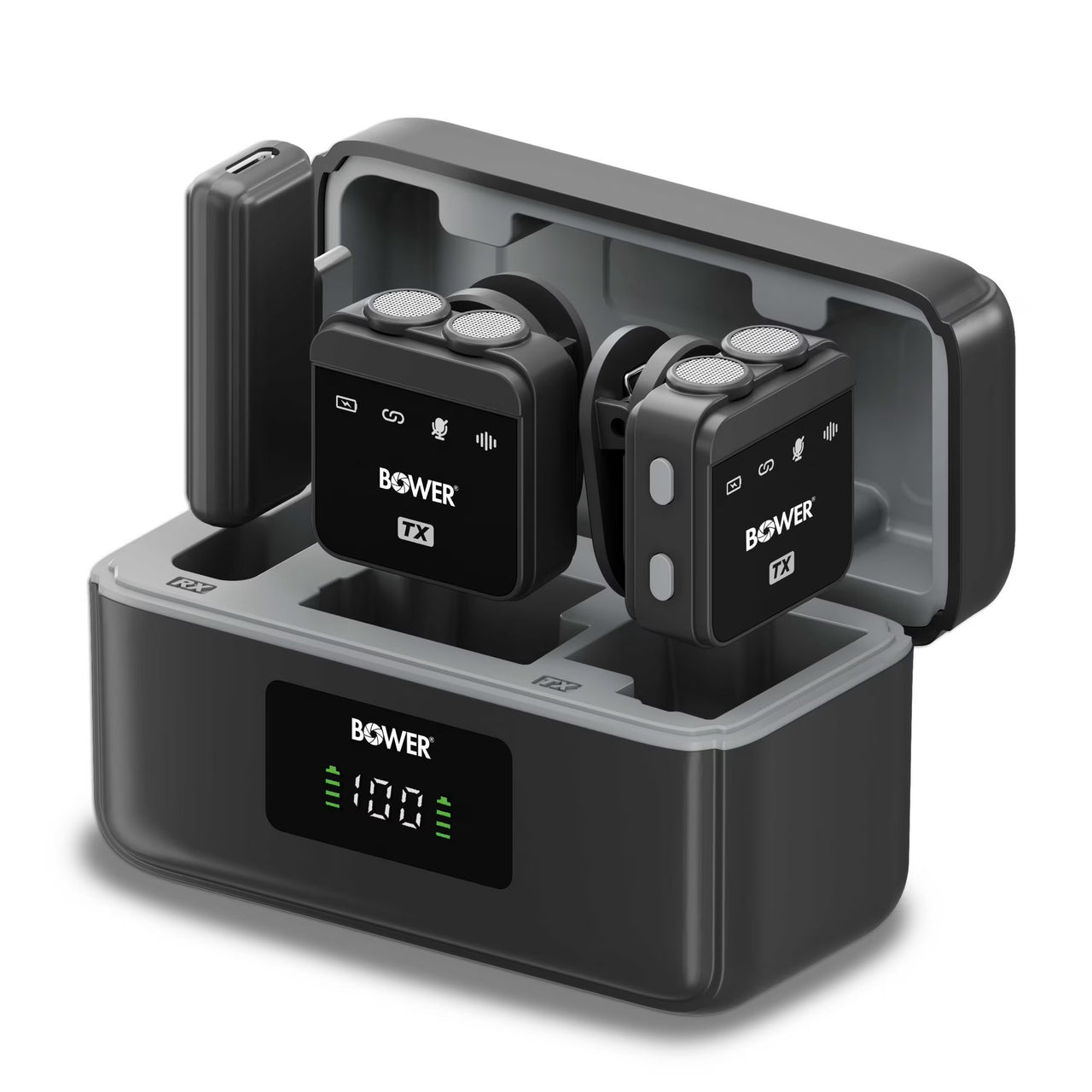 Bower Dual Pro Wireless Lavalier Microphone System