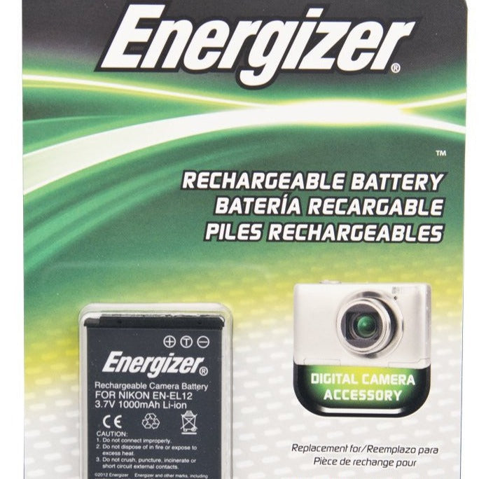 Energizer® ENB-NEL12 Digital Replacement Battery for Nikon EN-EL12