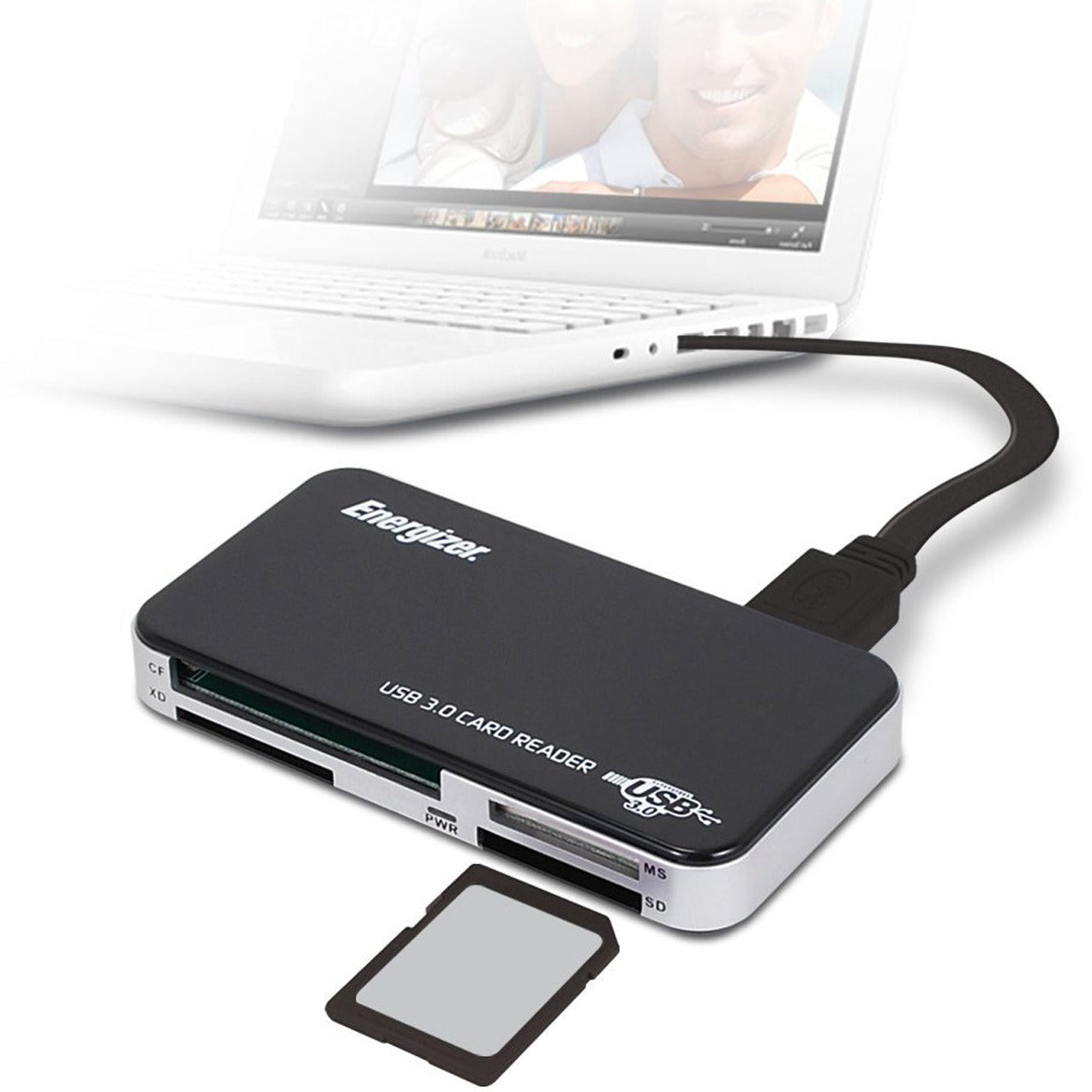 Energizer® Multi-Fit USB 3.0 64-in-1 Card Reader/Writer
