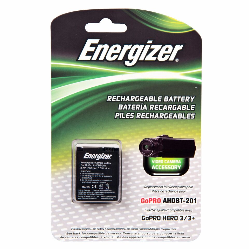 Energizer® ENV-GP3 Digital Replacement Battery forGoPro AHDBT-201/301/302