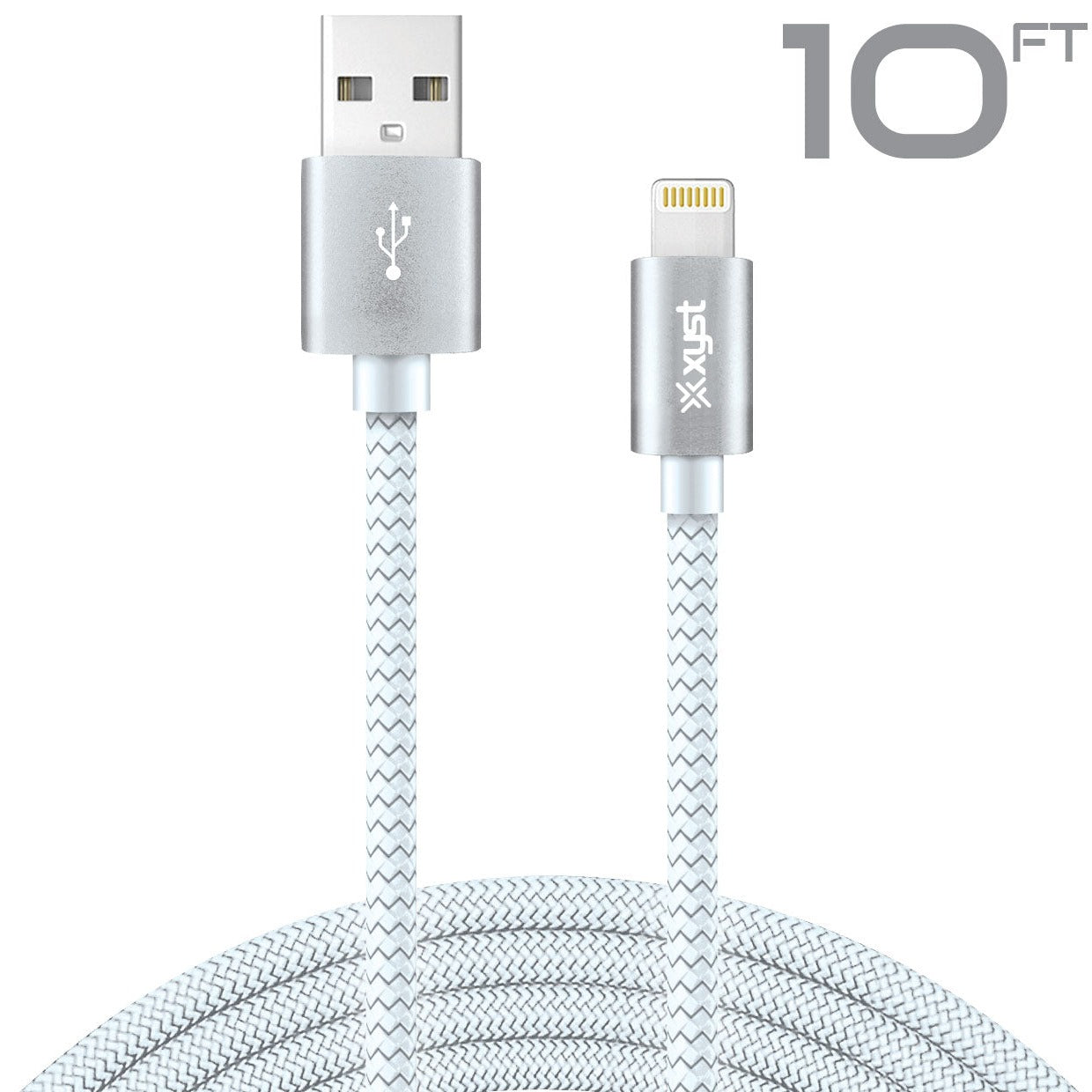 10ft USB-A To Lightning Braided Cable