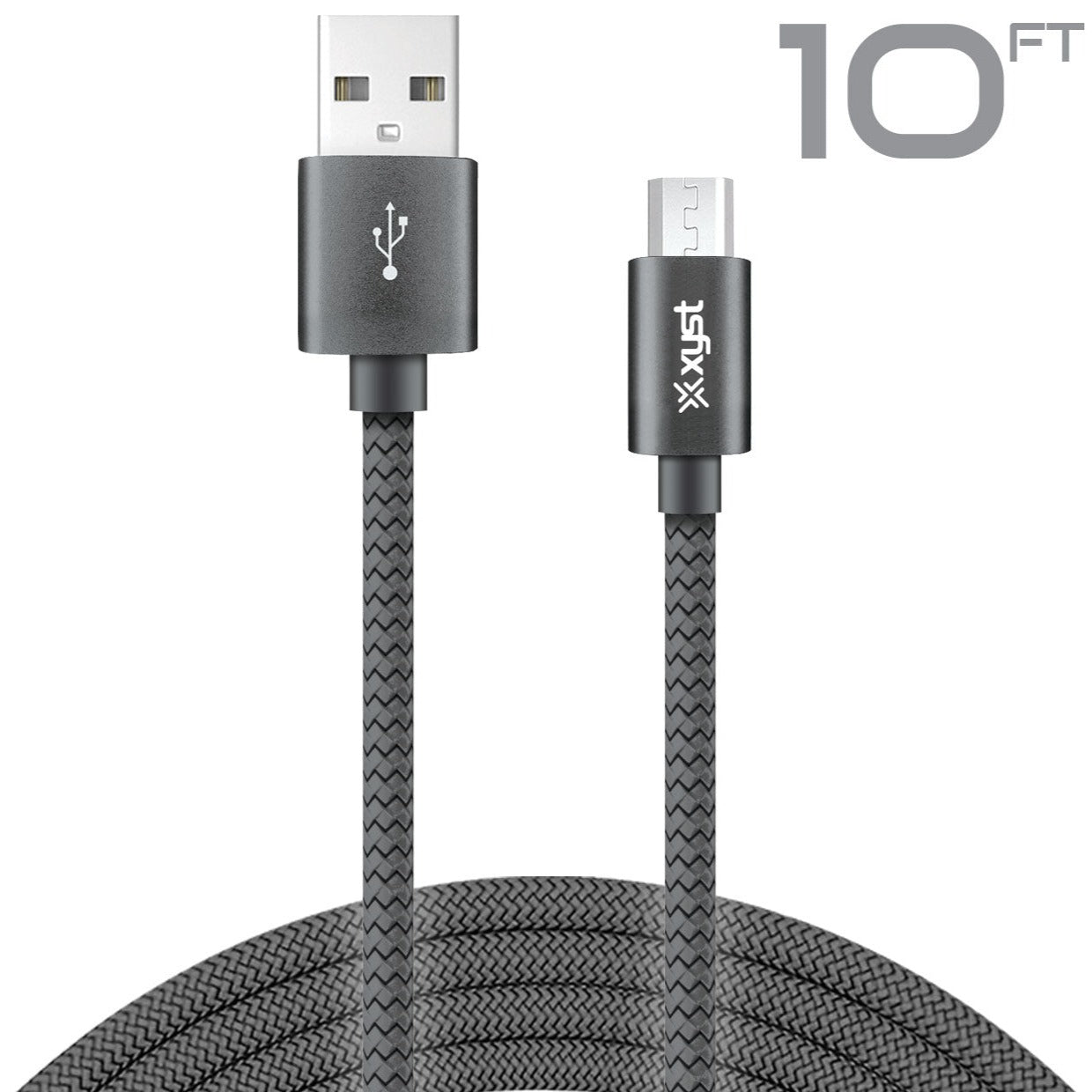 10ft USB-A To Micro USB Braided Cable