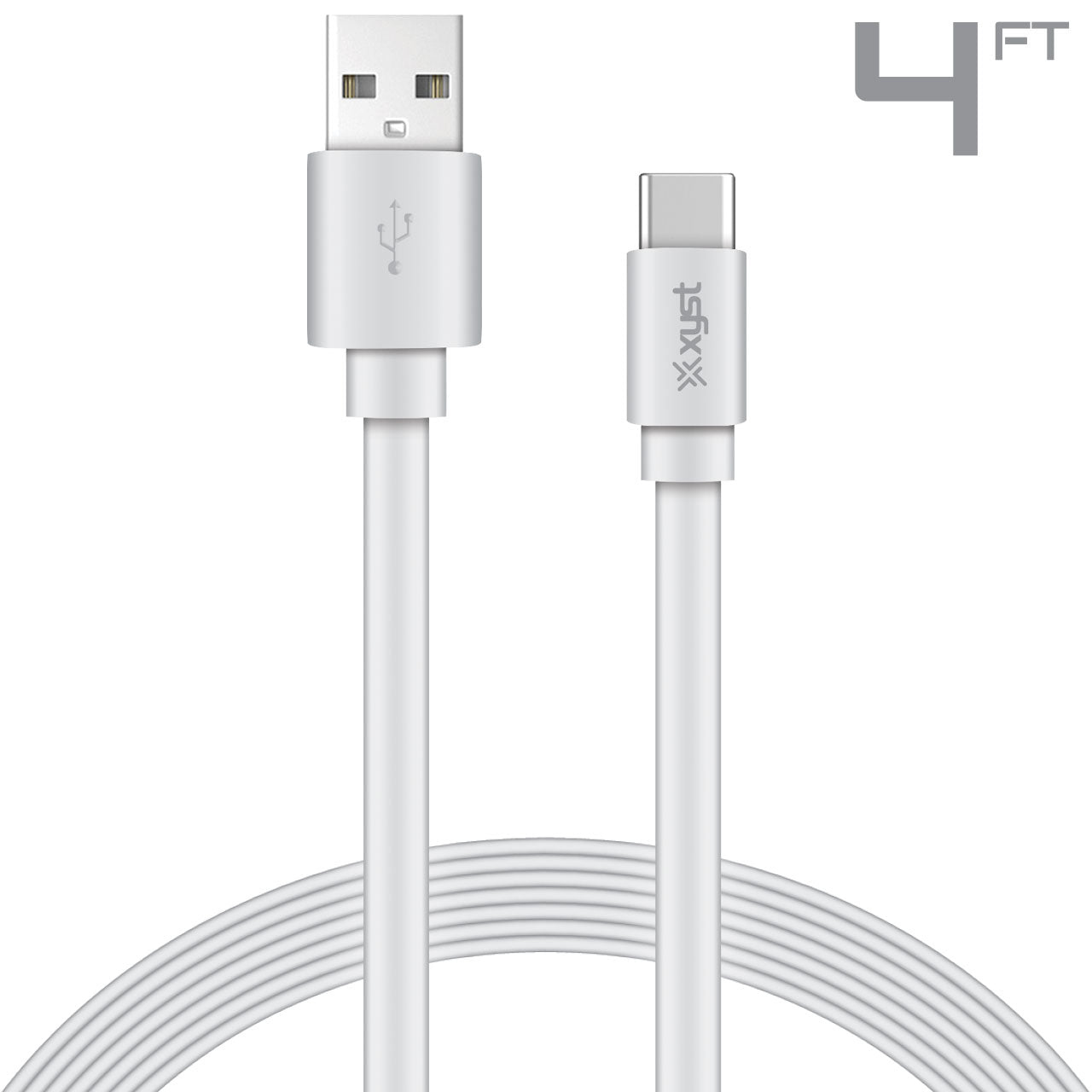 4ft USB-C 2.0 To USB-A Flat Cable